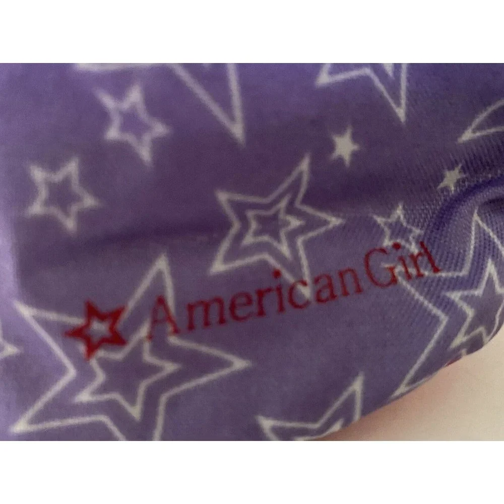 American Girl Battat OG Retired Purple Pink Stars Hand Bag for Dolls 16